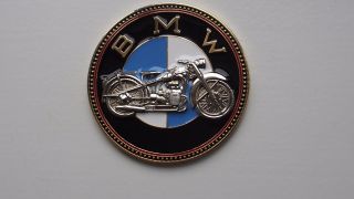 Vintage Bmw Motorcycle Badge Bike Emblem Badge - Bmw Motorrad Old Timer Plakette