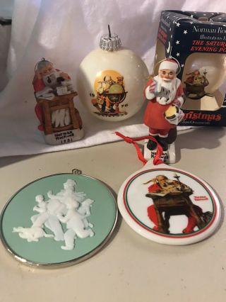 Vintage Norman Rockwell Christmas Tree Ornaments