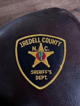 Vintage Iredell County Sheriffs Department North Carolina Patch