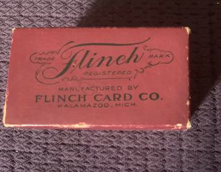 Flinch Vintage Card Game By The Flinch Card Co.  With Rules 1913