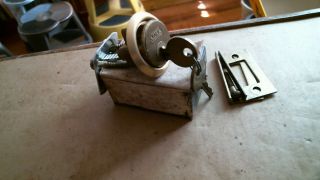 Yale Solid Brass Door Lock Mortise Cylinder Core,  2 Keys,  Parts Vintage Old