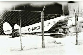 Rare Photograph Of A Lockheed Electra Of North Sea Air Transport At Brough