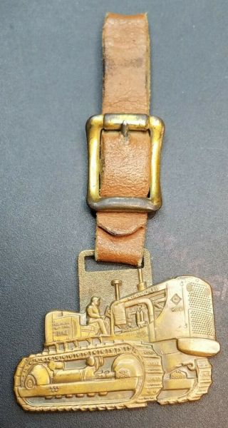 Vintage Allis - Chalmers HD21 Tractor Dickson Equipment Advertising Watch Fob 2