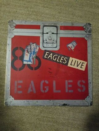 Vintage The Eagles Live 2 Record Album Vinyl Lp Bb 705 1980