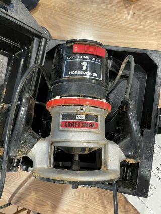 Vintage Sears Craftsman Commercial Router,  315.  25070,  1 Hp,  25k Rpm