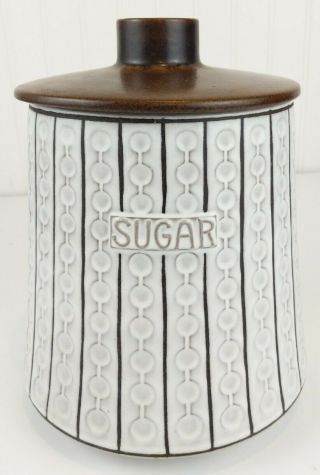 Vintage Mid Century Modern Ceramano Pottery Sugar Canister West Germany Ceramic