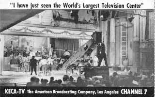 Keca - Tv Los Angeles Channel 7 Abc Television Studio C1950s Vintage Postcard
