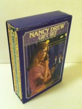 Vintage 1979 - 1980 Nancy Drew Mystery Gift Set By: Carolyn Keene 57 58 59