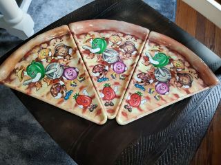 Vintage Deborah Mallow Pizza Party Plates Set Of Three