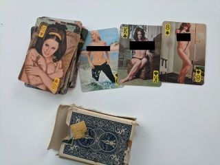 Vintage Deck Nude Female Models Playing Cards