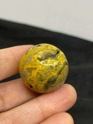 Carved Unknown Gemstone Sphere - Drusy - 33.  8 Grams - Vintage Estate Find 3