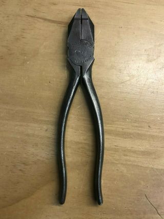 Vintage Palmer Meadville,  Pa.  No.  6085 Lineman’s Pliers Made In Usa