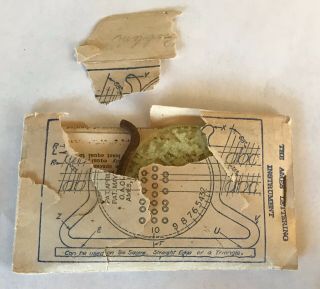 Vintage Ames Lettering Instrument With Envelope And Insert