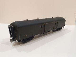 Vintage O Scale York Central 60’ Baggage Car.  3 - Rail.  Kit - Built