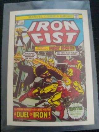 Vintage 1984 Marvel Superheroes First Issue Cover Trading Card 37 Iron Fist 1