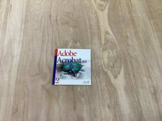 Vintage Software Adobe Acrobat 4.  0 One Disc With 2 Serial Numbers