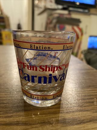 Vintage Shot Glass - Carnival The Fun Ship,  Carnival Cruiseline