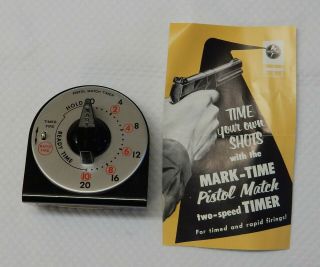 Pistol Match Timer,  Mark - Time 2125,  Timed - & Rapid - Fire,  Vintage,  Box & Leaflet
