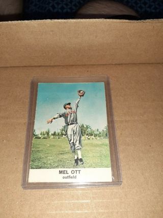 1961 Golden Press 1 Mel Ott York Giants Vintage Hall Of Fame Baseball