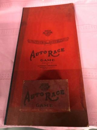 Vintage " Auto Race Game " Patented April 20,  1922 By Alderman,  Fairchild Co