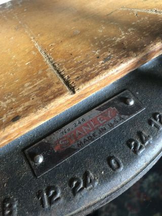Vintage Early Stanley No.  246 Miter Box Saw Woodwork Tool
