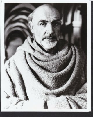 Sean Connery Face Closeup In The Name Of The Rose 1986 Vintage Movie Photo 27186
