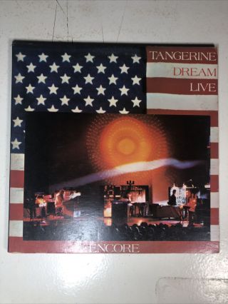 Tangerine Dream Live Encore Vinyl Record Lp Vintage 1977 Classic Electronic Rock