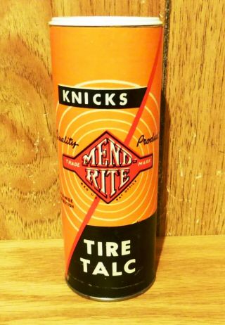 Vintage Advertising Knicks Mend - Rite Tire Talc North Kansas City Mo Circa 1950 