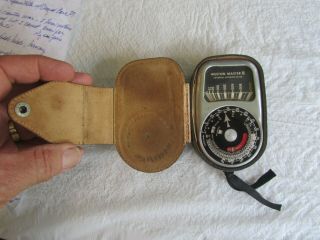 D226 Vintage Weston Mater Iii Universal Exposure Meter W/ Case 737