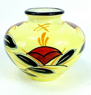 Vintage SIGNED Hand Crafted Ceramic Porcelain POTTERY Deco BAVARIA Germany VASE 3