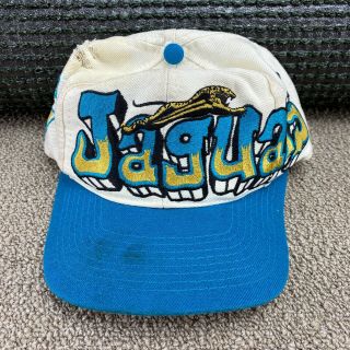 Jacksonville Jaguars Hat Drew Pearson Graffiti Snapback Cap Football Jersey Vtg