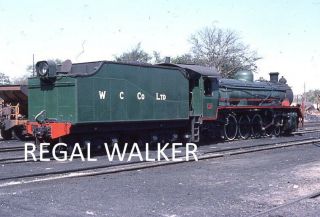 35mm Nzr Zimbabwe Railway Slide - Loco No.  3 Wankie Colliery Hwange 1983