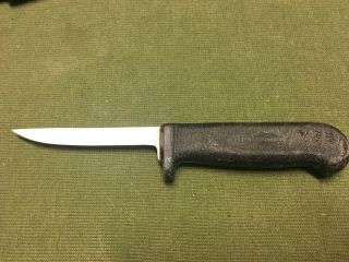 Vintage Dexter Russell USA Made Meat Cutters Knife Hollow Ground YGS Stamped 2