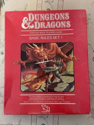 Vintage 1983 Dungeons & Dragons Basic Rules Set 1 1011