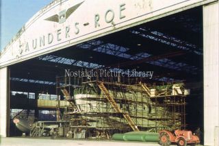 Colour Photo Saunders Roe.  Princess Flying Boat Within Saunders Roe