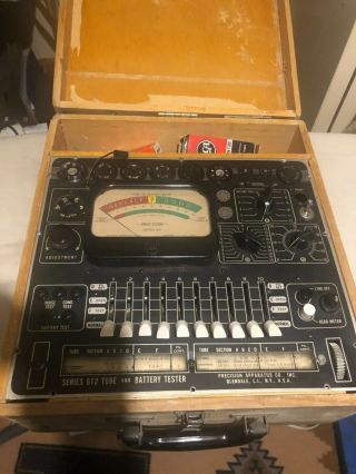 Vintage Precision Electron Tube Tester Model 612 - Not Parts Only
