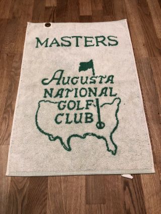 Authentic Vintage Masters Golf Towel 16 " X 24 "