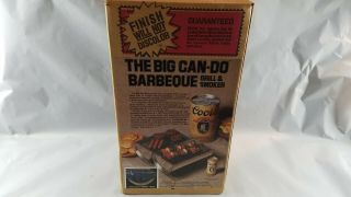 Vtg 1980s Coors Beer Can Bbq Barbeque Football Tailgate Picnic Grill