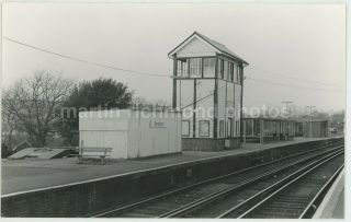 Isle Of Wight Sandown Station & Signal Box Railway Photo,  C082