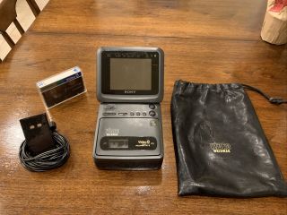 Vintage Sony Gv - 9 Video 8 Walkman Tv Recorder Hi8 Cassette Player (not)