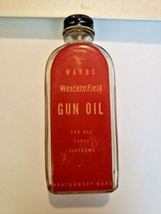 Vintage Wards Western Field Gun Oil Bottle
