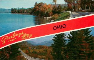 Ohio Post Card - Greetings From Ohio - Vintage
