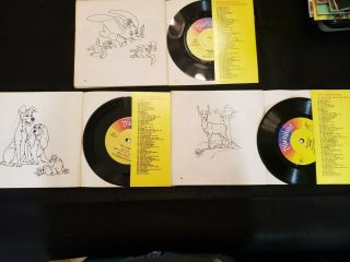 Vintage Walt Disney ' s Story Bambi,  Lady and the Tramp,  and Dumbo Book and Record 2