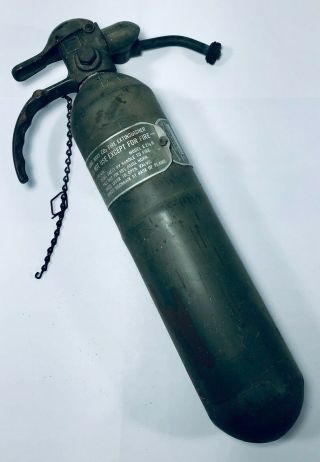 Vtg.  Randolph Laboratories Fire Extinguisher Co - 2 Navy Army Green Mounting Wwii?