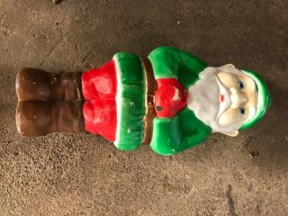 Vintage 28 " Blow Mold Christmas Elf Gnome Leprechaun Don Featherstone Yard Decor