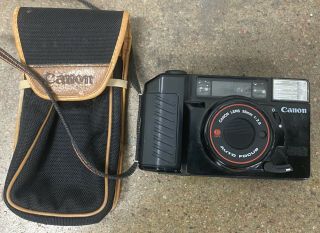 Vintage Canon Sure Shot Af35m Ii 38mm 1:2.  8 Lens W/ Case & Strap