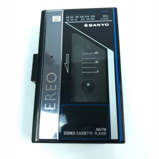 Vintage Sanyo Mgr59 Am Fm Stereo Cassette Player 2.  I1