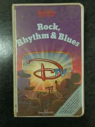 Vintage Walt Disney Rock,  Rhythm & Blues Vhs 706 Vs Stereo Ntsc