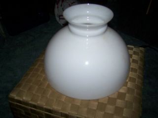 Vintage Rare Size Large Milk Glass Hurricane Gwtw Globe Shade 12 " Wide