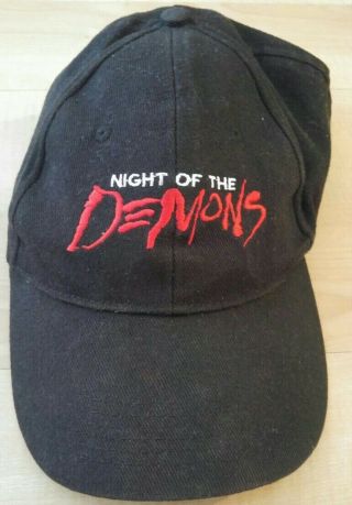 Night Of The Demons Movie Vhs Promotional Vintage Hat 1988 Horror Cult Rare Gore